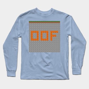 OOF Lava Letters in Stone Blocks - Square Long Sleeve T-Shirt